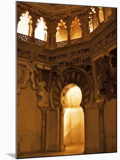 The Musallah, Private Oratory with Mihrab, Aljaferia Palace, Saragossa (Zaragoza), Spain-Guy Thouvenin-Mounted Photographic Print