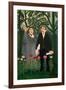 The Muse inspires the poet, 1909.-Henri Rousseau-Framed Giclee Print