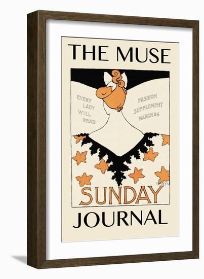 The Muse Journal, Every Lady Will Read, Fashion Supplement, March 24-Ethel Reed-Framed Art Print