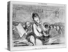 The Muse of the Brasserie-Honore Daumier-Stretched Canvas