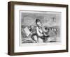 The Muse of the Brasserie-Honore Daumier-Framed Giclee Print