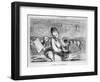 The Muse of the Brasserie-Honore Daumier-Framed Giclee Print