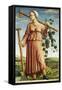 The Muse Polyhymnia, Inventor of Agriculture-Ferraresischer Meister-Framed Stretched Canvas