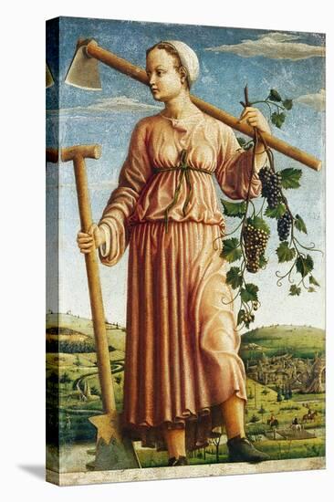 The Muse Polyhymnia, Inventor of Agriculture-Ferraresischer Meister-Stretched Canvas