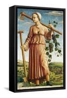 The Muse Polyhymnia, Inventor of Agriculture-Ferraresischer Meister-Framed Stretched Canvas