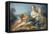 The Muse Terpsichore-Francois Boucher-Framed Stretched Canvas