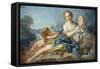 The Muse Terpsichore-Francois Boucher-Framed Stretched Canvas