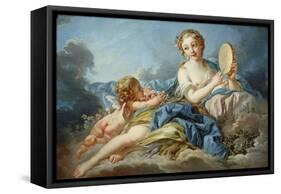 The Muse Terpsichore-Francois Boucher-Framed Stretched Canvas