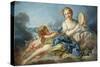 The Muse Terpsichore-Francois Boucher-Stretched Canvas