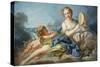 The Muse Terpsichore-Francois Boucher-Stretched Canvas