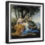 The Muses, Clio, Euterpe and Thalia, circa 1652-55-Eustache Le Sueur-Framed Giclee Print