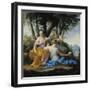 The Muses, Clio, Euterpe and Thalia, circa 1652-55-Eustache Le Sueur-Framed Giclee Print