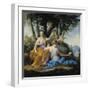 The Muses, Clio, Euterpe and Thalia, circa 1652-55-Eustache Le Sueur-Framed Giclee Print