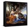 The Muses Clio, Euterpe, and Thalia-Eustache Le Sueur-Framed Stretched Canvas