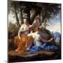 The Muses Clio, Euterpe, and Thalia-Eustache Le Sueur-Mounted Giclee Print