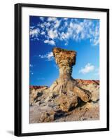 The Mushroom Rock Formation, Ischigualasto Provincial Park, UNESCO World Heritage Site, San Juan Pr-Karol Kozlowski-Framed Photographic Print