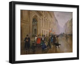 The Music Conservatory at Boulevard Poisssoniere, 1889-Jean Béraud-Framed Giclee Print