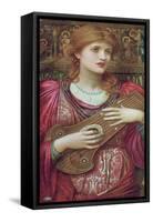 The Music Faintly Falling, Dies Away / Thy Dear Eyes Dream That Love Will Live for Aye, 1893-John Melhuish Strudwick-Framed Stretched Canvas