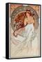 The Music. from a Serie of Lithographs, 1898-Alphonse Marie Mucha-Framed Stretched Canvas