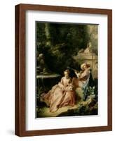 The Music Lesson, 1749-Francois Boucher-Framed Giclee Print