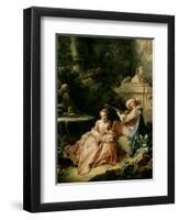 The Music Lesson, 1749-Francois Boucher-Framed Giclee Print