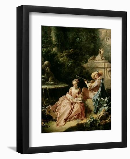 The Music Lesson, 1749-Francois Boucher-Framed Giclee Print