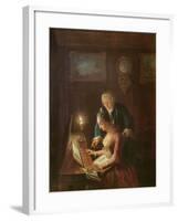 The Music Lesson, 1769-Emanuel Handmann-Framed Giclee Print