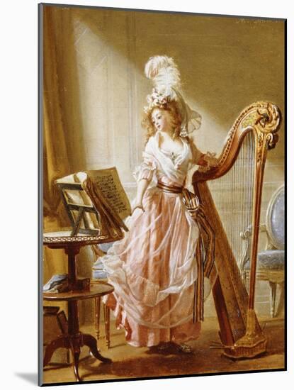 The Music Lesson, 1788-Michael Garnier-Mounted Giclee Print