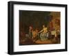 The Music Lesson, 1796 (Oil on Canvas)-Martin Drolling-Framed Giclee Print