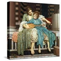 The Music Lesson, 1877-Frederick Leighton-Stretched Canvas
