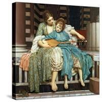 The Music Lesson, 1877-Frederick Leighton-Stretched Canvas