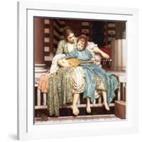 The Music Lesson, 1877-Frederic Leighton-Framed Giclee Print