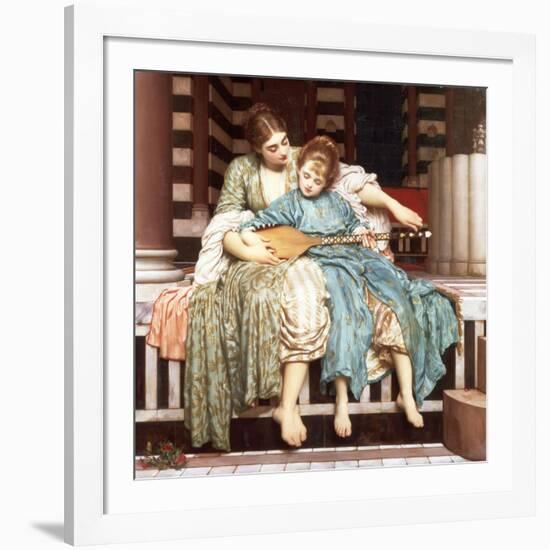 The Music Lesson, 1877-Frederic Leighton-Framed Giclee Print