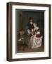 The Music Lesson, C.1670-Gerard ter Borch-Framed Giclee Print