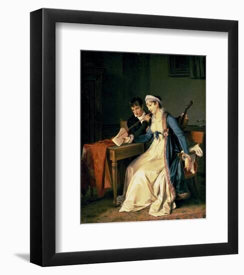 The Music Lesson-Marguerite Gerard-Framed Art Print