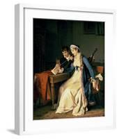 The Music Lesson-Marguerite Gerard-Framed Art Print