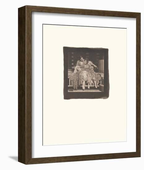 The Music Lesson-Frederick Leighton-Framed Premium Giclee Print