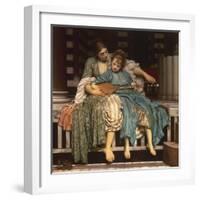 The Music Lesson-Frederick Leighton-Framed Giclee Print