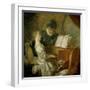 The Music Lesson-Jean-Honoré Fragonard-Framed Giclee Print