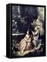 The Music Lesson-Francois Boucher-Framed Stretched Canvas