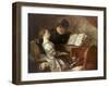 The Music Lesson-Jean-Honoré Fragonard-Framed Giclee Print
