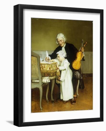 The Music Lesson-Eduard Charlemont-Framed Giclee Print