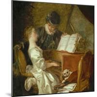 The Music Lesson-Jean-Honoré Fragonard-Mounted Giclee Print
