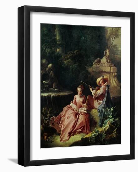 The Music Lesson-Francois Boucher-Framed Giclee Print