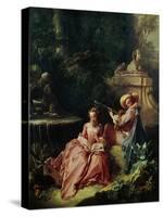The Music Lesson-Francois Boucher-Stretched Canvas