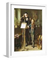 The Music Lesson-Just Jean Christian Halm-Framed Giclee Print