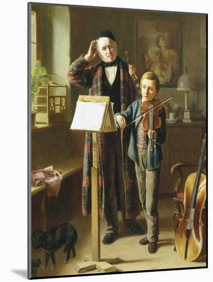 The Music Lesson-Just Jean Christian Halm-Mounted Giclee Print