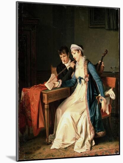 The Music Lesson-Marguerite Gerard-Mounted Giclee Print