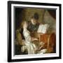 The Music Lesson-Jean-Honoré Fragonard-Framed Giclee Print