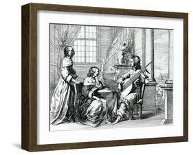 The Music Lesson-null-Framed Giclee Print